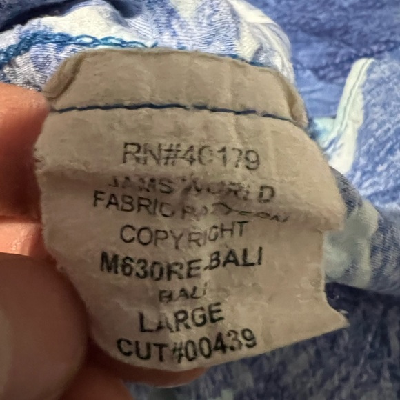 Vintage Jams World 90s Floral Aloha Hawaiian Shirt Made In USA 100% Rayon - Picture 5 of 7